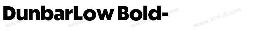 DunbarLow Bold字体转换 DunbarLow Bold字体转换
